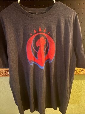 Men's Dark Gray Graphic T-Shirt Magic the Gathering Izzet Leauge XXL
